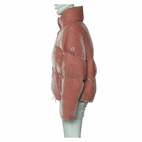 Moncler pink outlet velvet